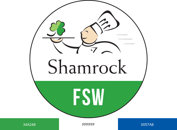 Shamrock Foodservice Warehouse brand color palette
