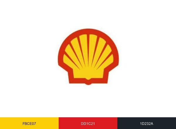 Shell brand color palette