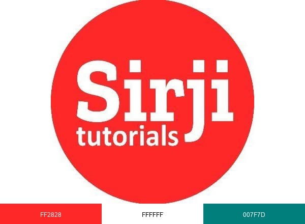 Sirji Tutorials brand color palette