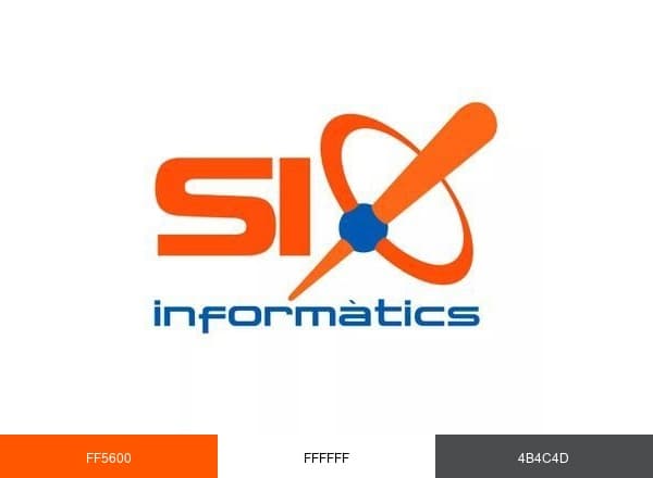 SiX Informàtics brand color palette