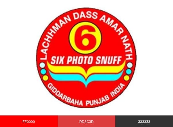Six Photo Snuff brand color palette