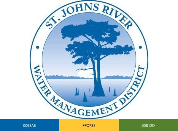 SJRWMD brand color palette