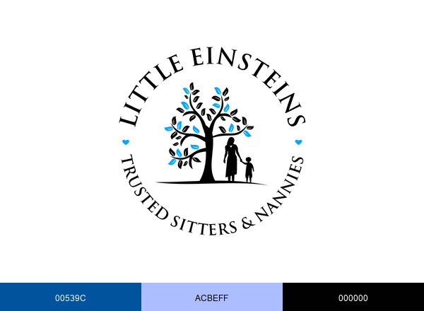 Little Einstein's Babysitters and Nannies brand color palette