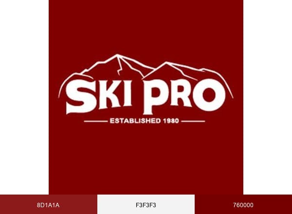 Ski Pro Ride Shop brand color palette