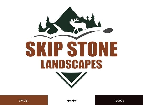 Skip Stone Landscapes brand color palette