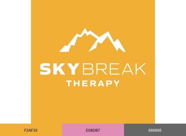 SkyBreak Therapy brand color palette