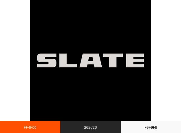 Slate Auto brand color palette
