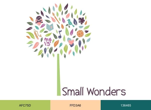 Small Wonders School brand color palette