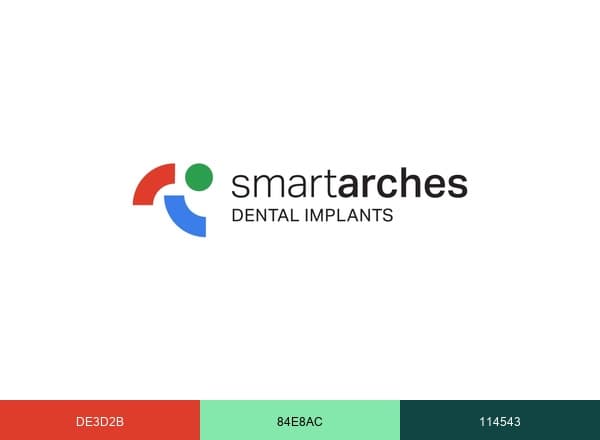 Smart Arches Implant Centers brand color palette