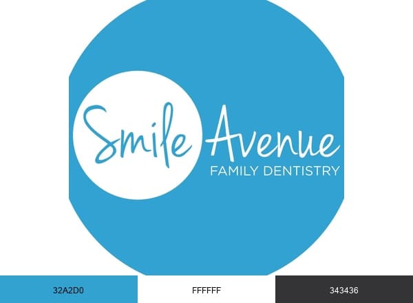 Smile Avenue Family Dentistry brand color palette