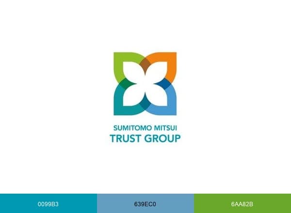 Sumitomo Mitsui Trust Bank brand color palette