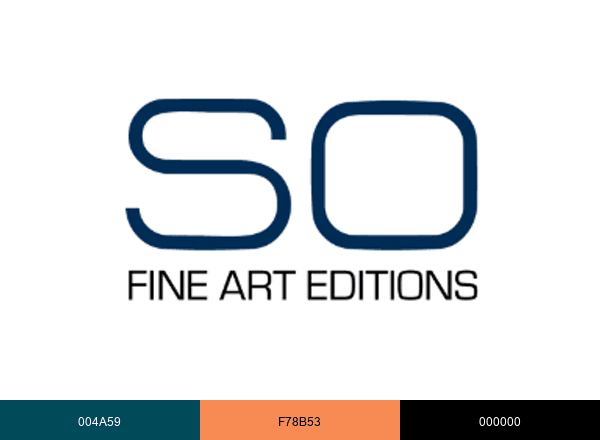 SO Fine Art Editions brand color palette