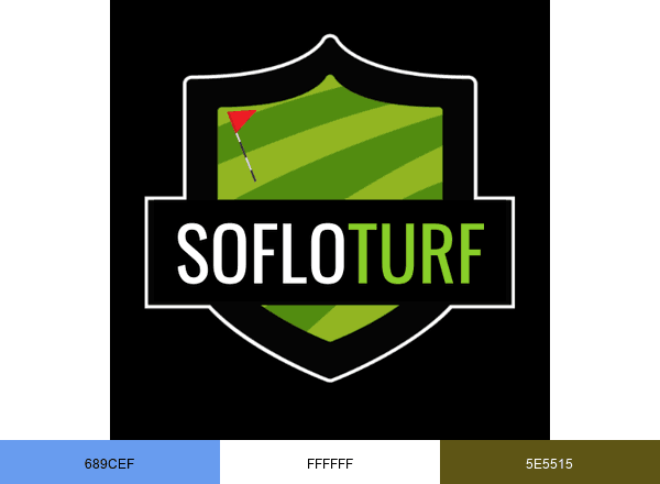 SoFlo Turf brand color palette
