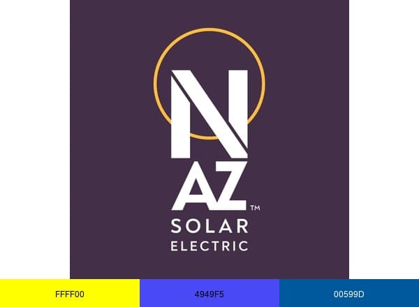 NAZ Solar Electric brand color palette