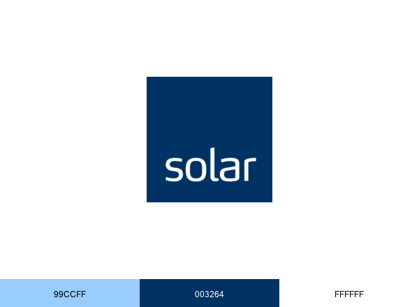 Solar brand color palette