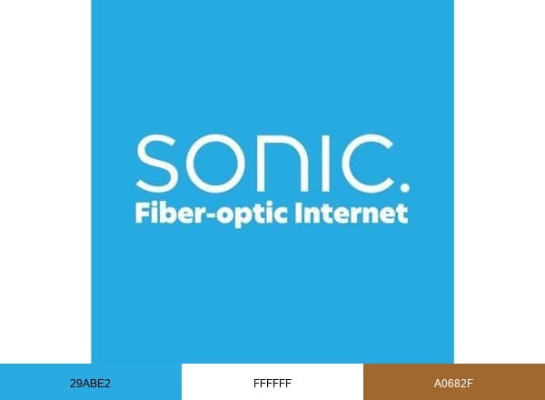 Sonic Internet brand color palette