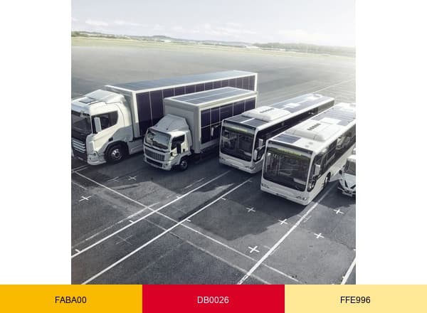 Sono Solar brand color palette