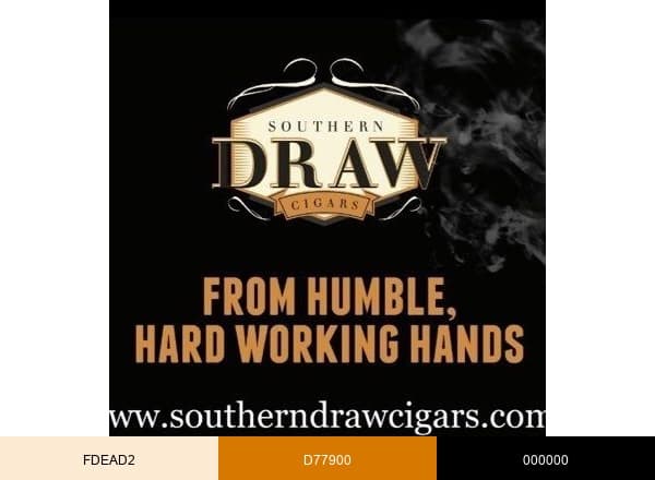 Southern Draw Cigars brand color palette