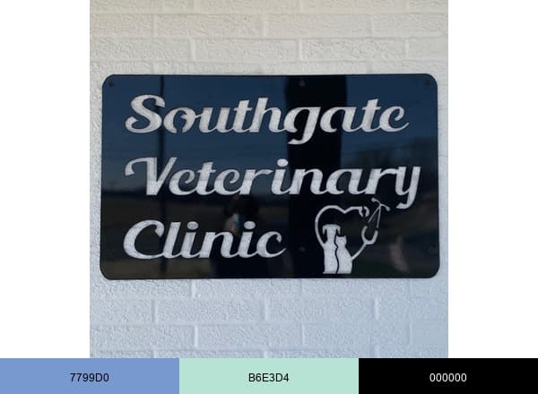 Southgate Veterinary Clinic | Bellefontaine OH brand color palette
