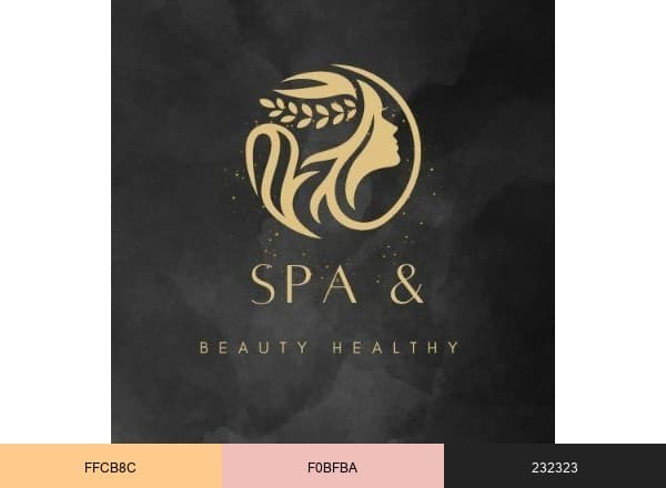 Spa & Beauty Healthy brand color palette