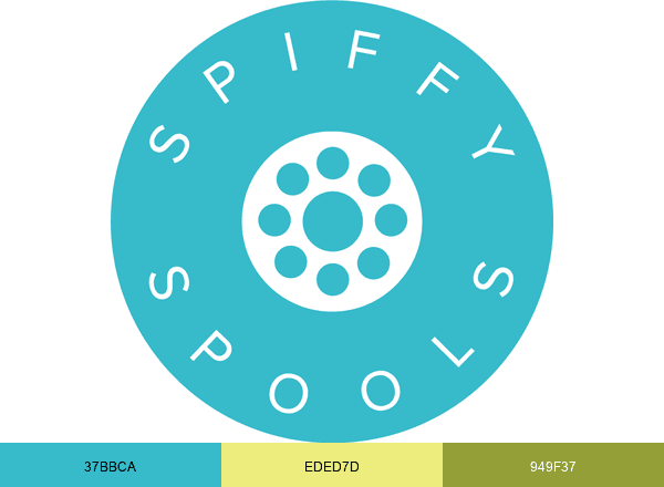 Spiffy Spools brand color palette