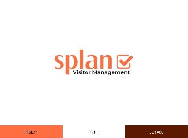 Splan Visitor Management brand color palette