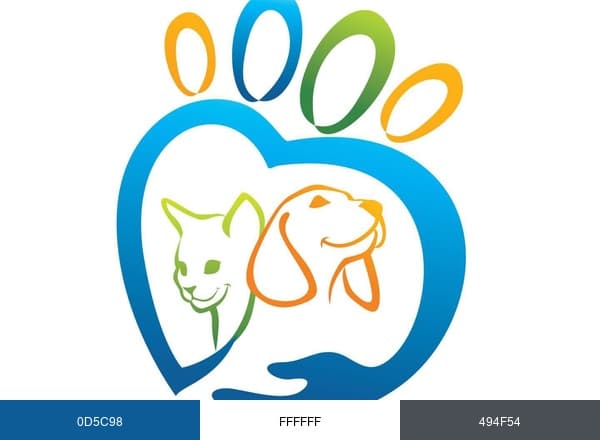 Springboro Veterinary Hospital and Urgent Care brand color palette