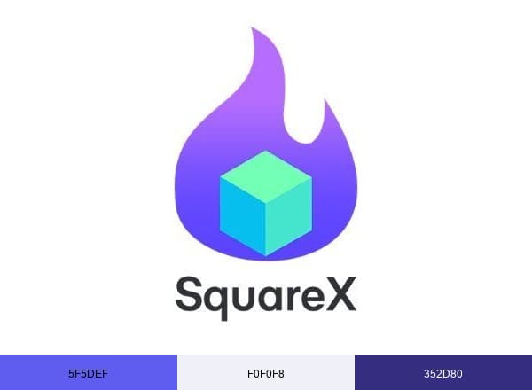 SquareX brand color palette