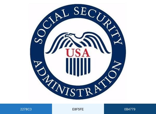 Social Security brand color palette