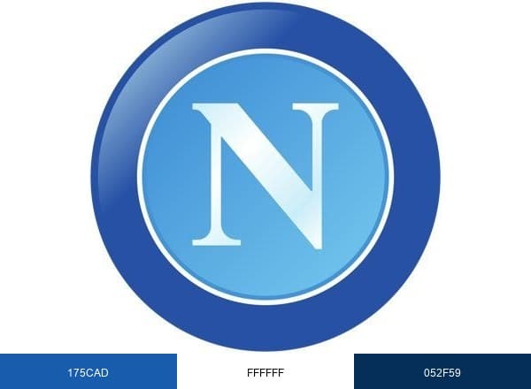 SSC Napoli brand color palette