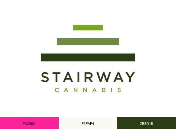 Stairway Cannabis Blue Springs brand color palette