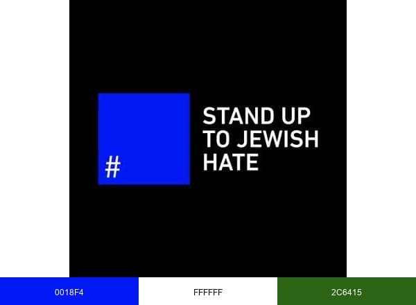 Stand Up to Jewish Hate #๐ฆ brand color palette
