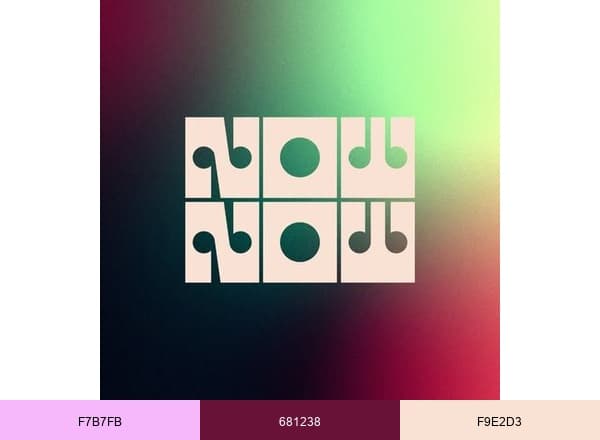 Now Now Hotel brand color palette