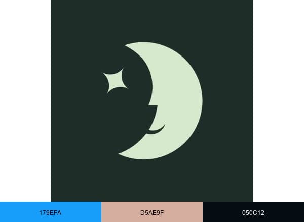 Stellar Sleep brand color palette