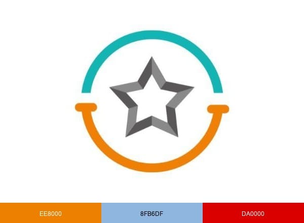 Stellar Smiles Ortho brand color palette