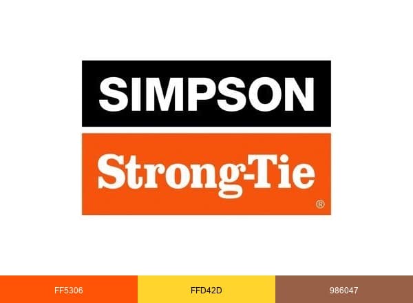 Simpson Strong-Tie brand color palette