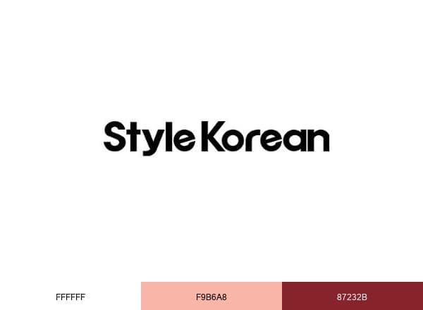 STYLEKOREAN 스타일코리안 brand color palette