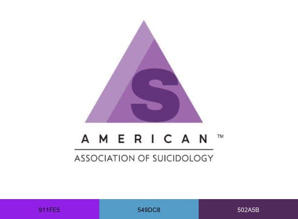American Association of Suicidology brand color palette