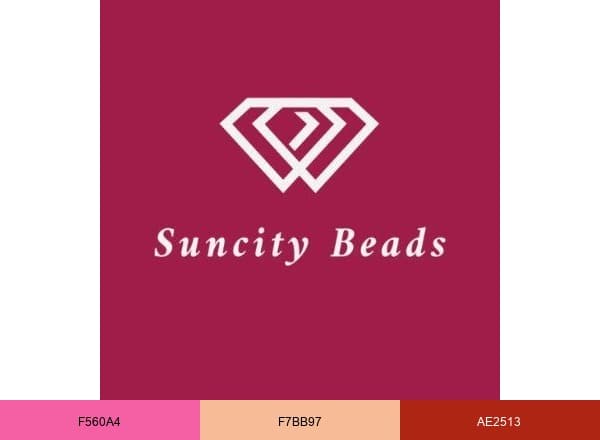 Suncity Beads brand color palette