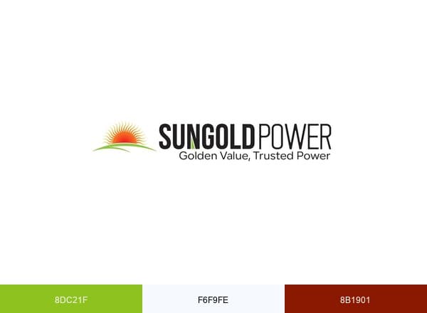 SunGoldPower brand color palette