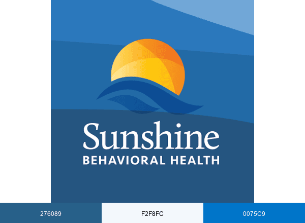 Sunshine Behavioral Health brand color palette