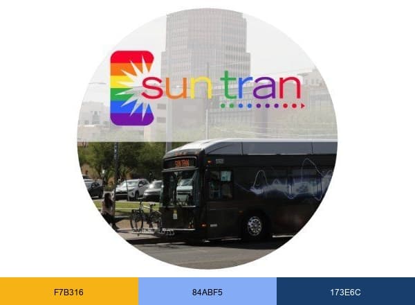 Sun Tran brand color palette
