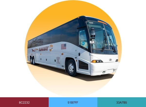 Sunway Charters brand color palette