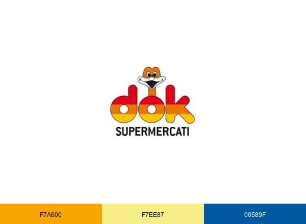 Supermercati Dok brand color palette