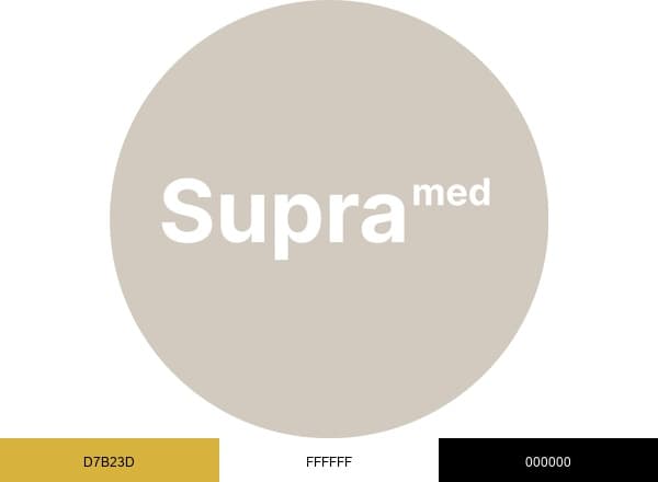Klinika Supramed brand color palette
