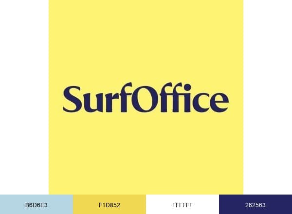 Surf Office brand color palette