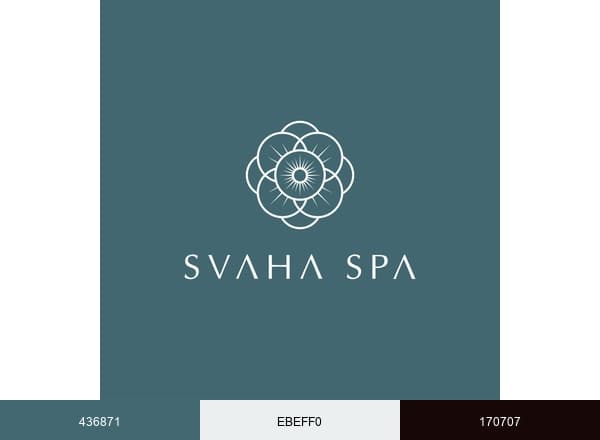 Svaha Spa Bali brand color palette
