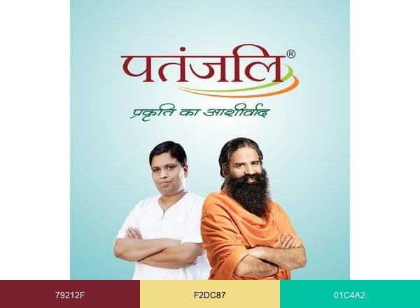 Patanjali Ayurved brand color palette