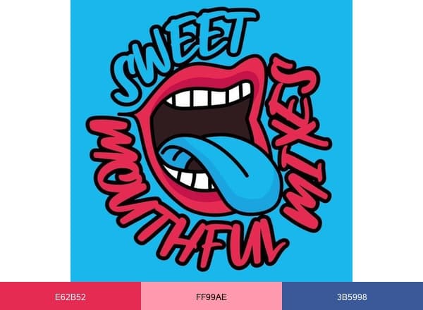 Sweet Mouthful Mixes brand color palette