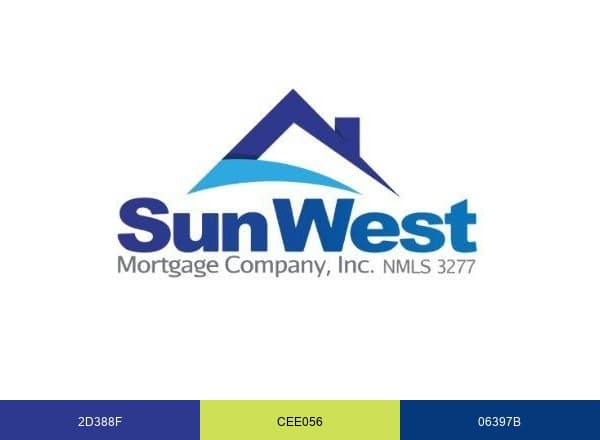 Sun West Mortgage brand color palette